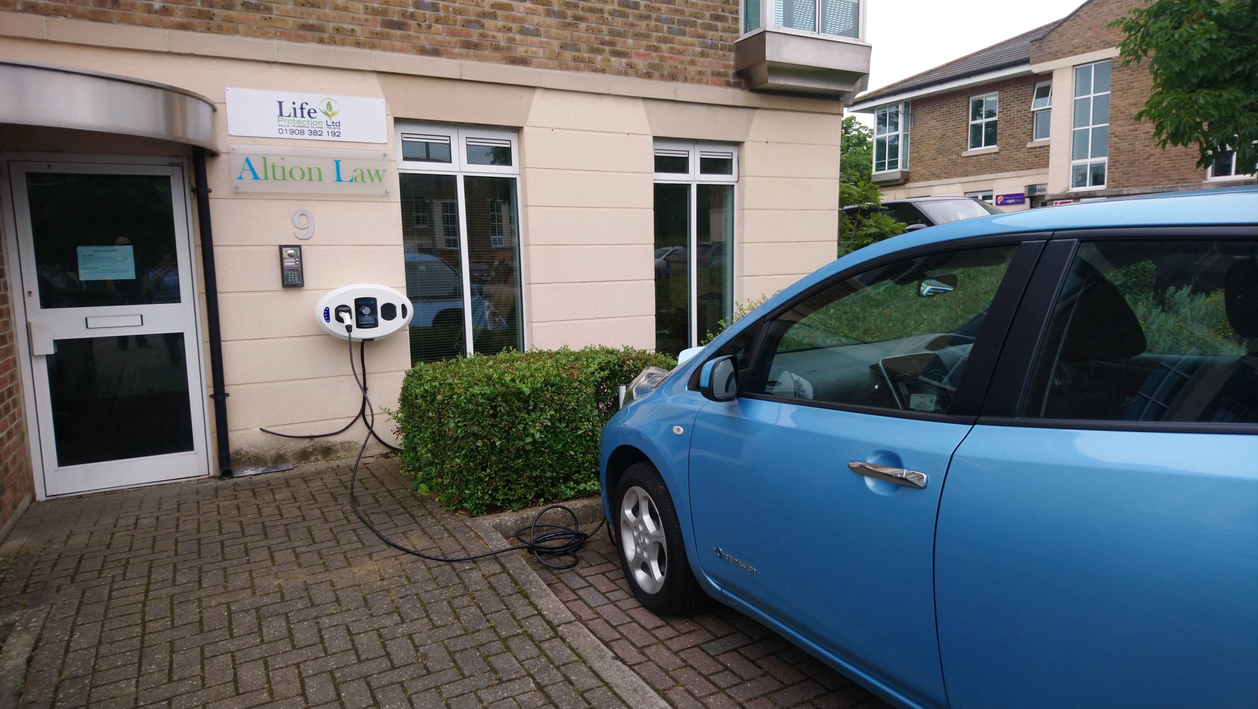 Milton Keynes Law Firm Electric Vehicle Charging Point